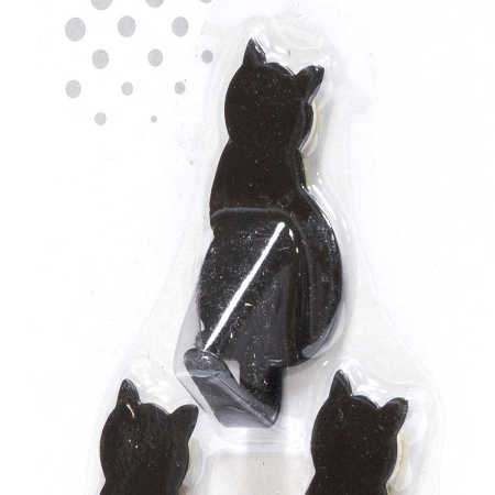 Крючки метал.3шт"Кошки" блистер(липучка) NA2777 (240) 