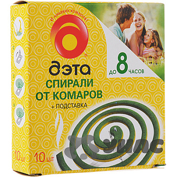 Антикомариные спирали от комаров и летающих Дэта