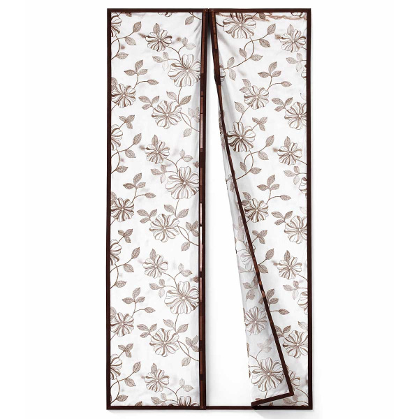 Сетка москитная д/дв NA2663 2,1*1м белая с корич. рисунком на магнитах