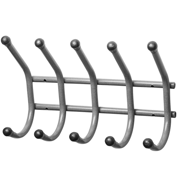 Вешалка настенная 5-ти рожк. ВС-205 СЕРЕБ МЕТАЛ