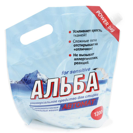 Альба Автомат д/автоматич. стирал. машин универсал. 1200г пакет х6