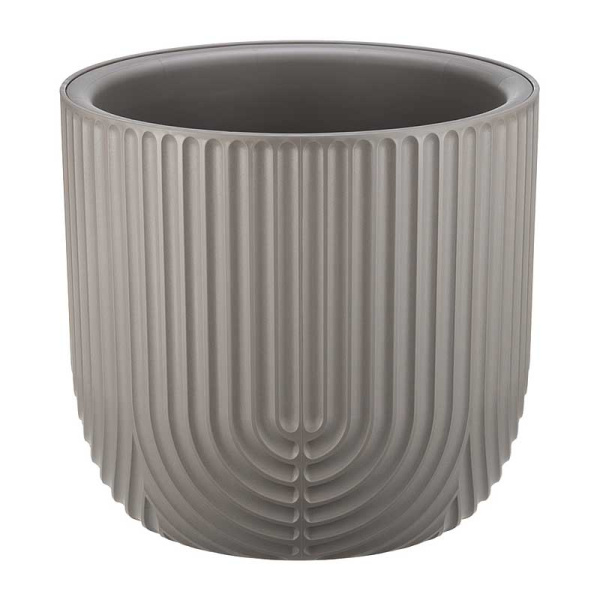 Кашпо РАМОНА D280мм 7,8л со вставкой французcкий серый М3263 х1 