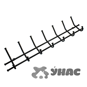 Вешалка "Норма 7" цвет черный 675х80х165мм ВН66Ч х5/х10