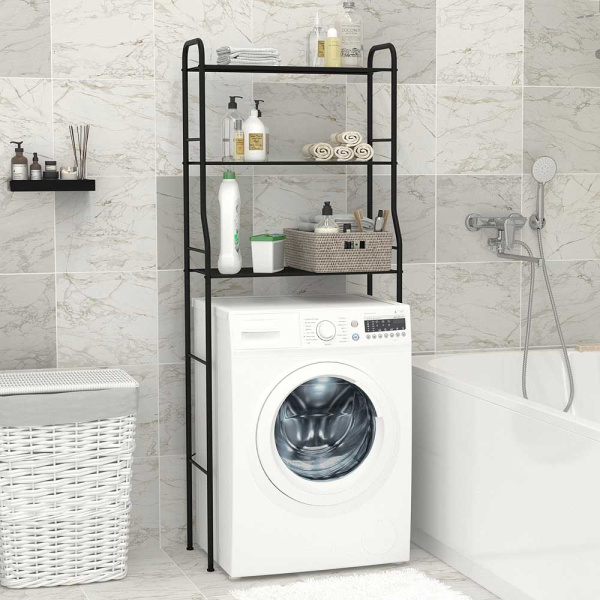 Стеллаж "Атлантик 23" черный СТА23Ч 655х300х1670