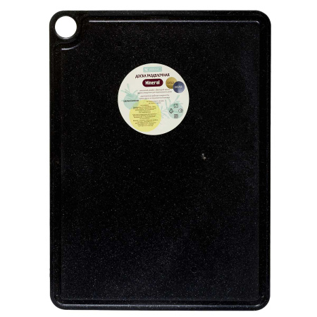 Доска разделочная 38х28см черная Р2196ЧС х11