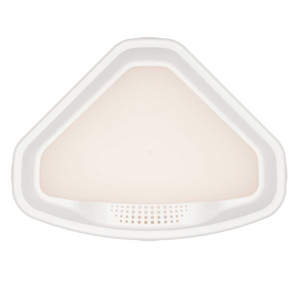 Лоток для кошек угловой бежевый БШ8653 х12