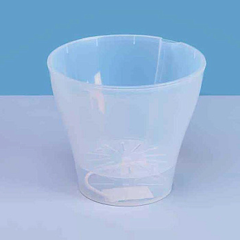 Кашпо "Афина" 1 л прозрачный со вставкой Пласт Авеню 