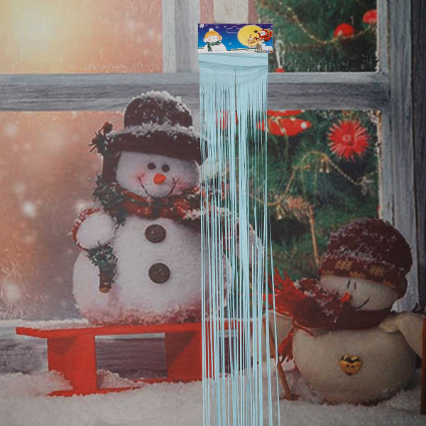 Дождь новогодний 9222-23-12 1,5м голубой акрил (ЦЕНА за 10шт)