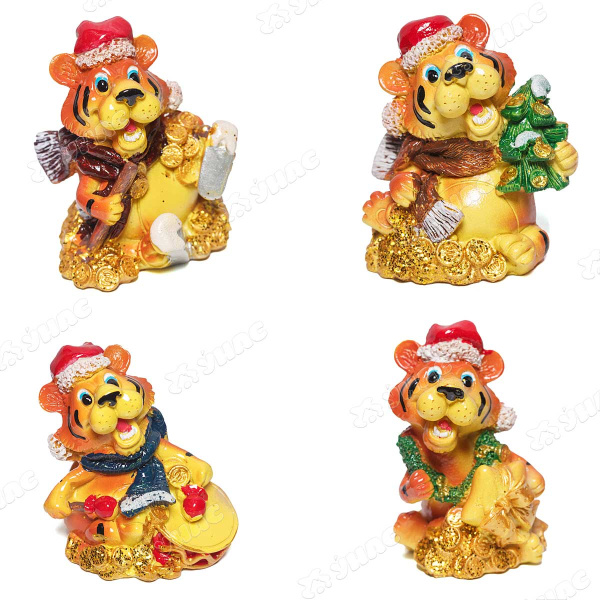 Сувенир 21169 9см Тигр в колпаке (Цена за 4шт)