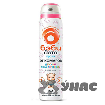 Аэрозоль от комаров БЭБИ ДЭТА АКВА 100мл 2в1 (24) (66708700)
