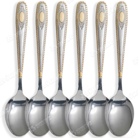Ложка столовая NA1781-1 Вензель круглый 6 шт. (100)