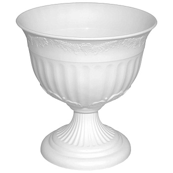 Вазон "Венеция" №5 (22л) белый 07185 Милих (10)