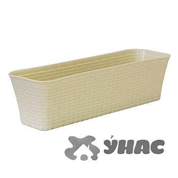 Балконный ящик РОТАНГ 400мм белый М3225 (10)