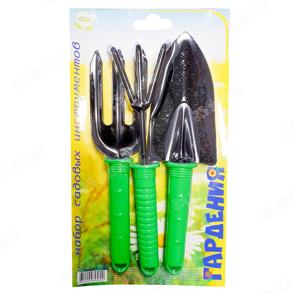 Набор садовых инструментов Гардения совок, вилы, рыхлитель 010948 ИА