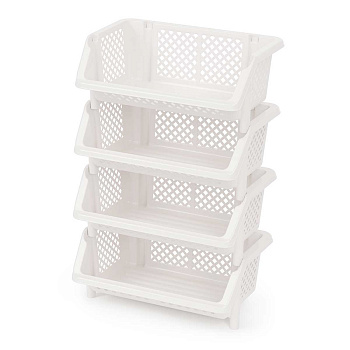 Этажерка "Универсал" 4-х секцион. белый БШ6528