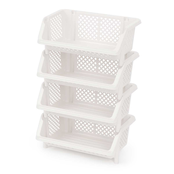 Этажерка "Универсал" 4-х секцион. белый БШ6528