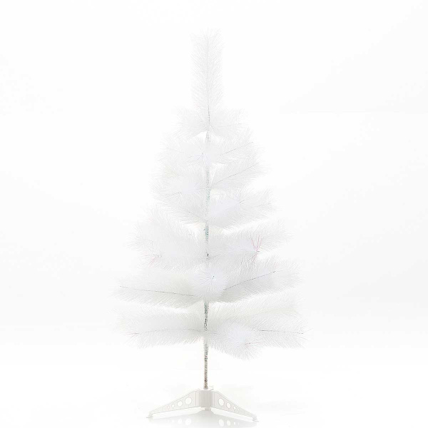 Елка HJ 90-77 90 см БЕЛАЯ С ГОЛУБЫМ 37 веток пластиковая подставка