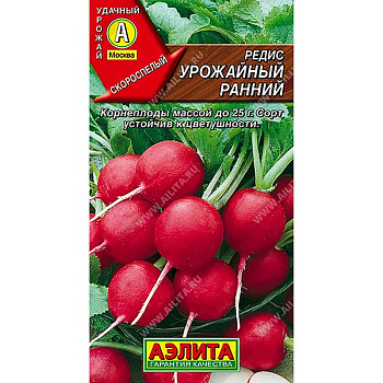Редис Урожайный ранний Аэлита Ц