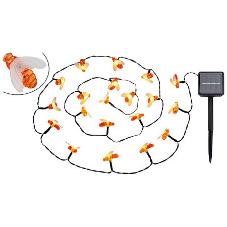 Гирлянда садовая 20л 2м "Пчелки" солн.батарея