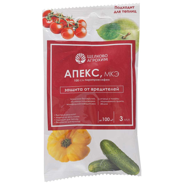 Средство защитное от вредителей Щелково Агрохим Апекс МКЭ 3 мл