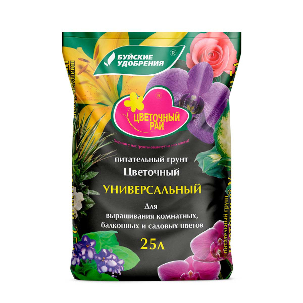 Грунт "Цветочный Рай" Цветочный 25л БХЗ (1/60) 