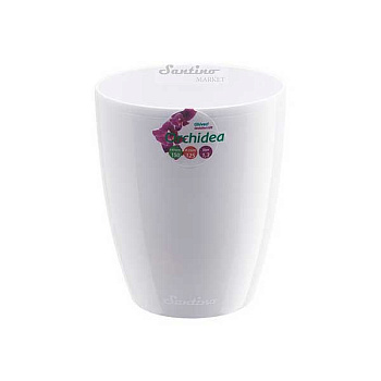 Кашпо ОРХИДЕЯ 1,3 л Белый Сантино х36 