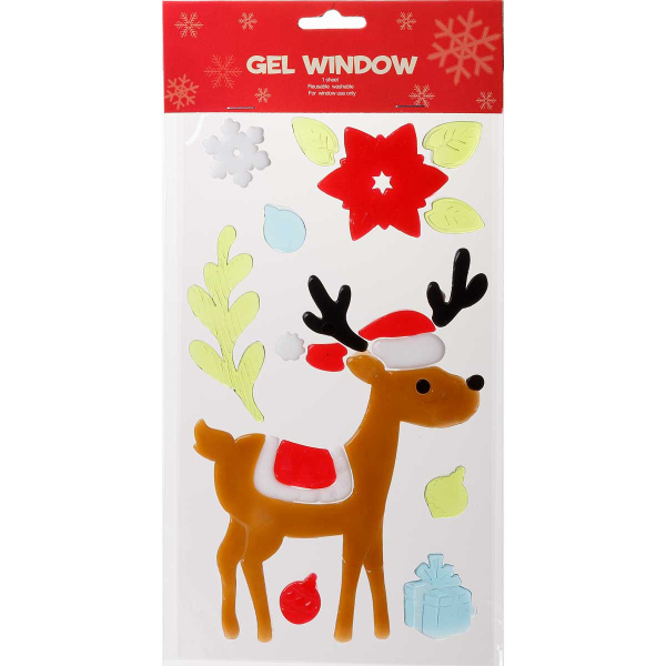 Наклейка на стекло Олень 15*25см А70  (12)