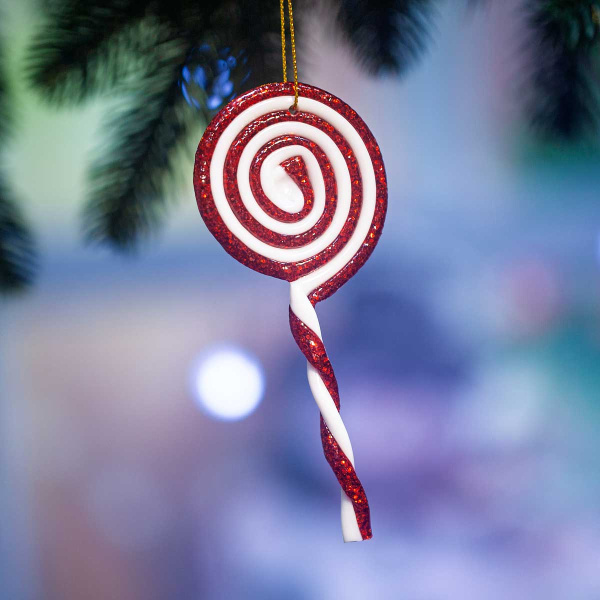 Шар 25A13-1 3 шт 14 см Леденцы красно/белые (500)