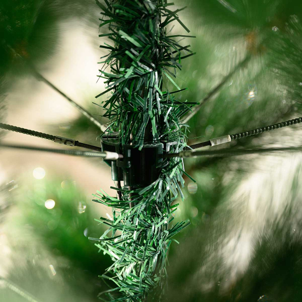 Елка HJ240-81 240см серебро 450веток мет.подст.