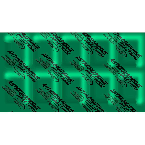 Антикомариные пластины 10 шт без запаха (зеленые) Оборонхим