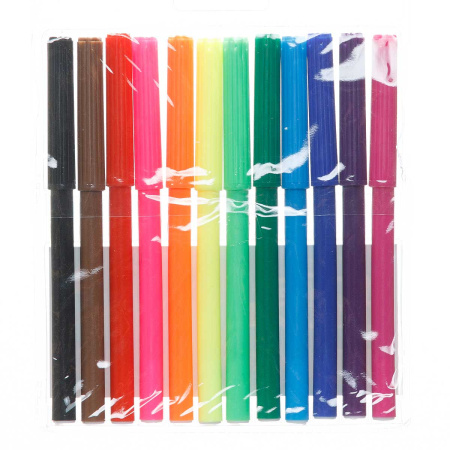 Фломастеры 12 цветов тонкие