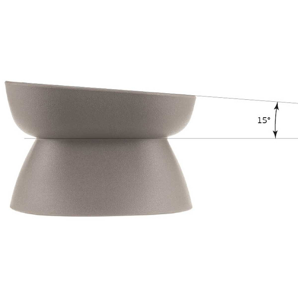 Миска для животных КВАДРО 0,2 л Белый М1807 х12