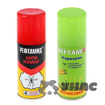 РЕФТАМИД аэрозоль Антикомар 100мл 372108 03.07.020.08 (03.07.022.08) 03.07.122.08/03.07.222.08  х15
