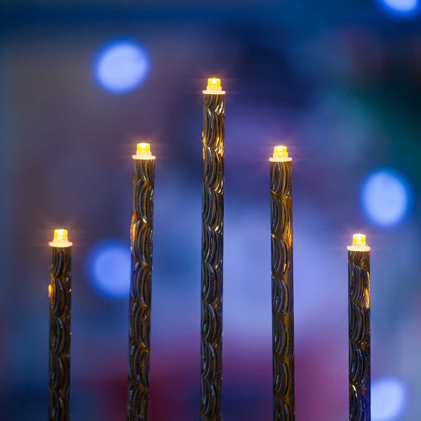 Гирлянда интерьерная "Свечи на подставке" 60-84-3 26см 9свечей (теп)