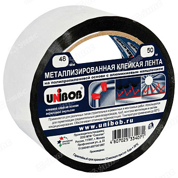 Скотч КЛ UNIBOB 48ммх50м металлизир-ая 89624/39117 (61339) х36