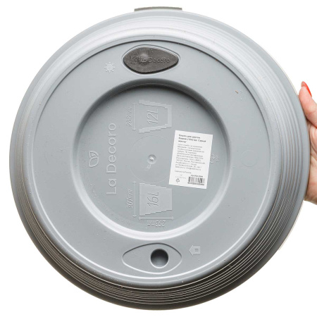 Кашпо БАРХАН 12л Серый жемчуг КШ-0549 х6 