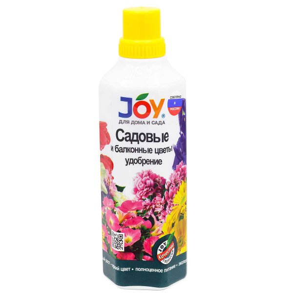 Удобрение жидкое 1л. садовые и балконные цветы (лигногумат-ДМ 6%) JOY х9 