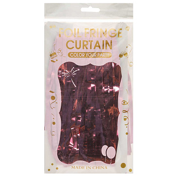 Занавес 9222-20-2 из дождя 1-1,9м Розовый (600)