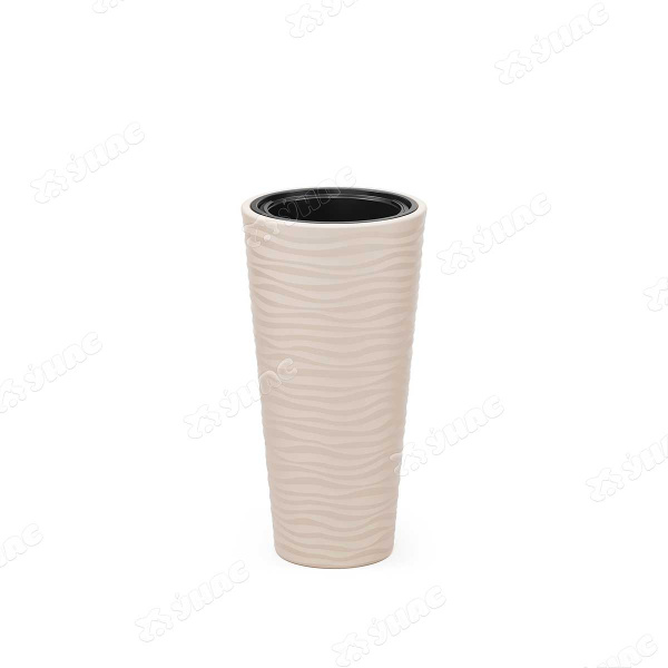 Кашпо Оазис 5/25л со вставкой СВ-БЕЖ БШ8077 х2 