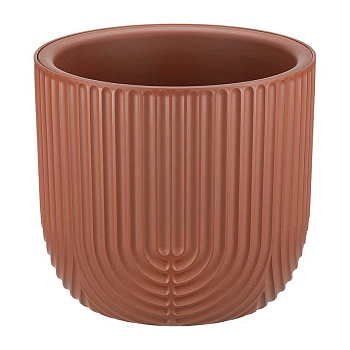 Кашпо РАМОНА D220мм 3,7л со вставкой терракотовый М3262 х8 