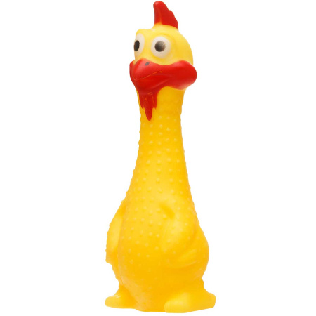 Игрушка д/животных "Кричащая курица" NA2499 цвет: Микс (17см) (360)