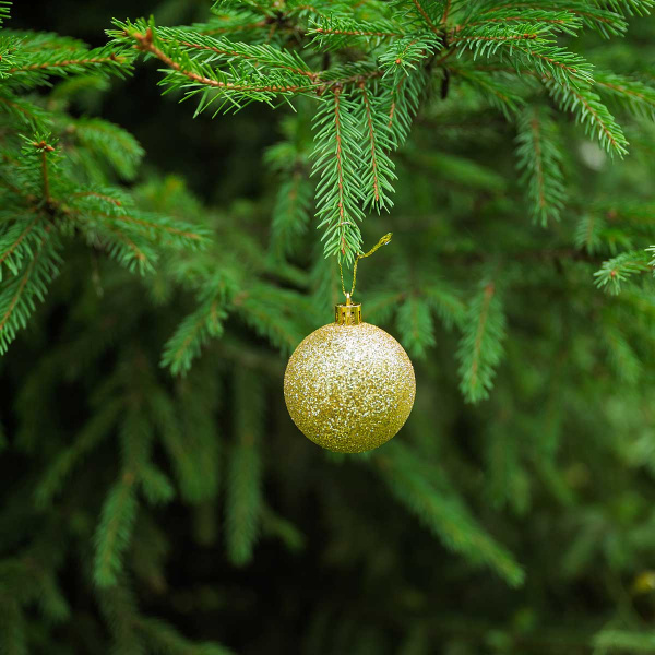 Набор елочных украшений 6ADZCKE9-J5-2 6 см9 шт Шары Золото