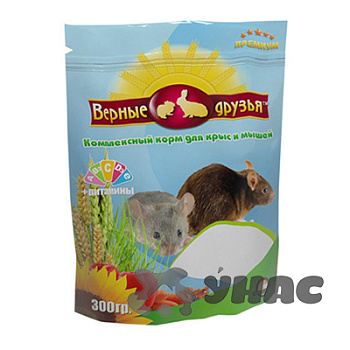 Верные друзья Корм для крыс и мышей 300г x10