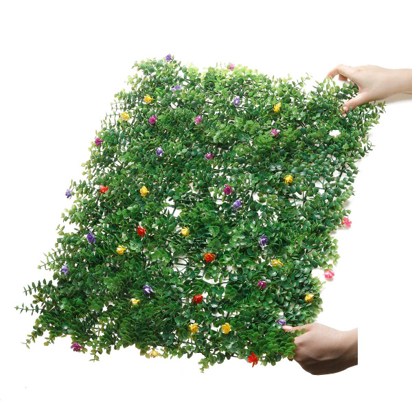 Искусственный газон 60*40 см NA2610 с цветочками  (1шт)