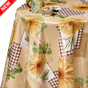 Клеенка 140*20 ДЕКОРАМА 87А (герберы желт.) ТУРЦИЯ