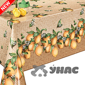 Клеенка 140*20 ДЕКОРАМА 225А Лимон ТУРЦИЯ