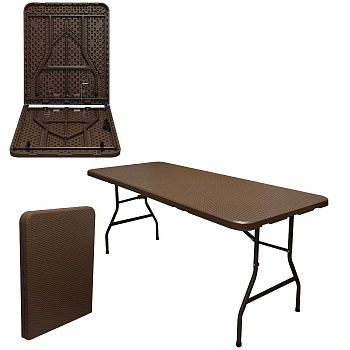 Стол складной "Ротанг" 1,8х0,8см KZ 180