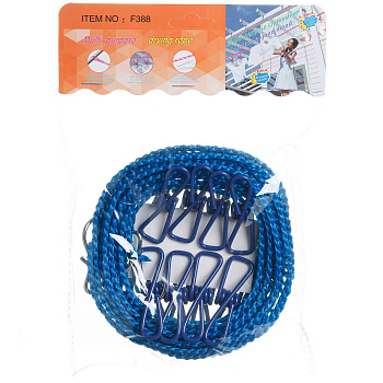 Шнур бельевой 3м с прищепками металическими 8шт NA2452(168)