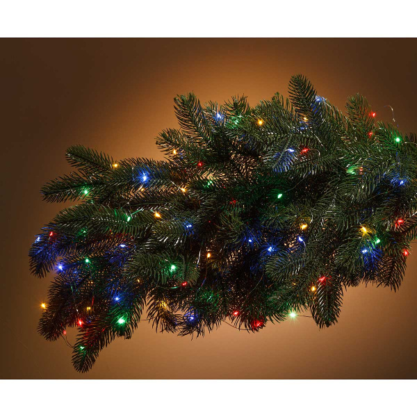 Гирлянда капелька LLN-15 100ламп длина 10м ЦВЕТНАЯ (100)