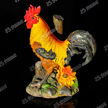 Фигурка садовая Петух 22см со звуком NA2136 (36)